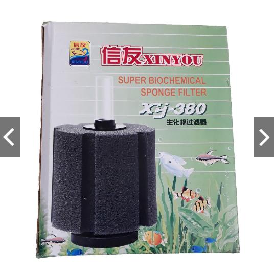 Lọc sủi vi sinh xy380 cho hồ cá - lọc hơi bio xốp lọc mút cho bể cá thủy sinh