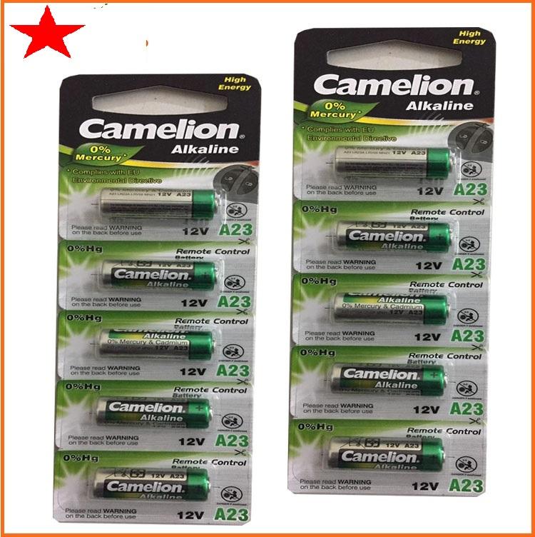 Combo 10 viên pin cửa cuốn A23, pin chuông cửa Camelion 12V