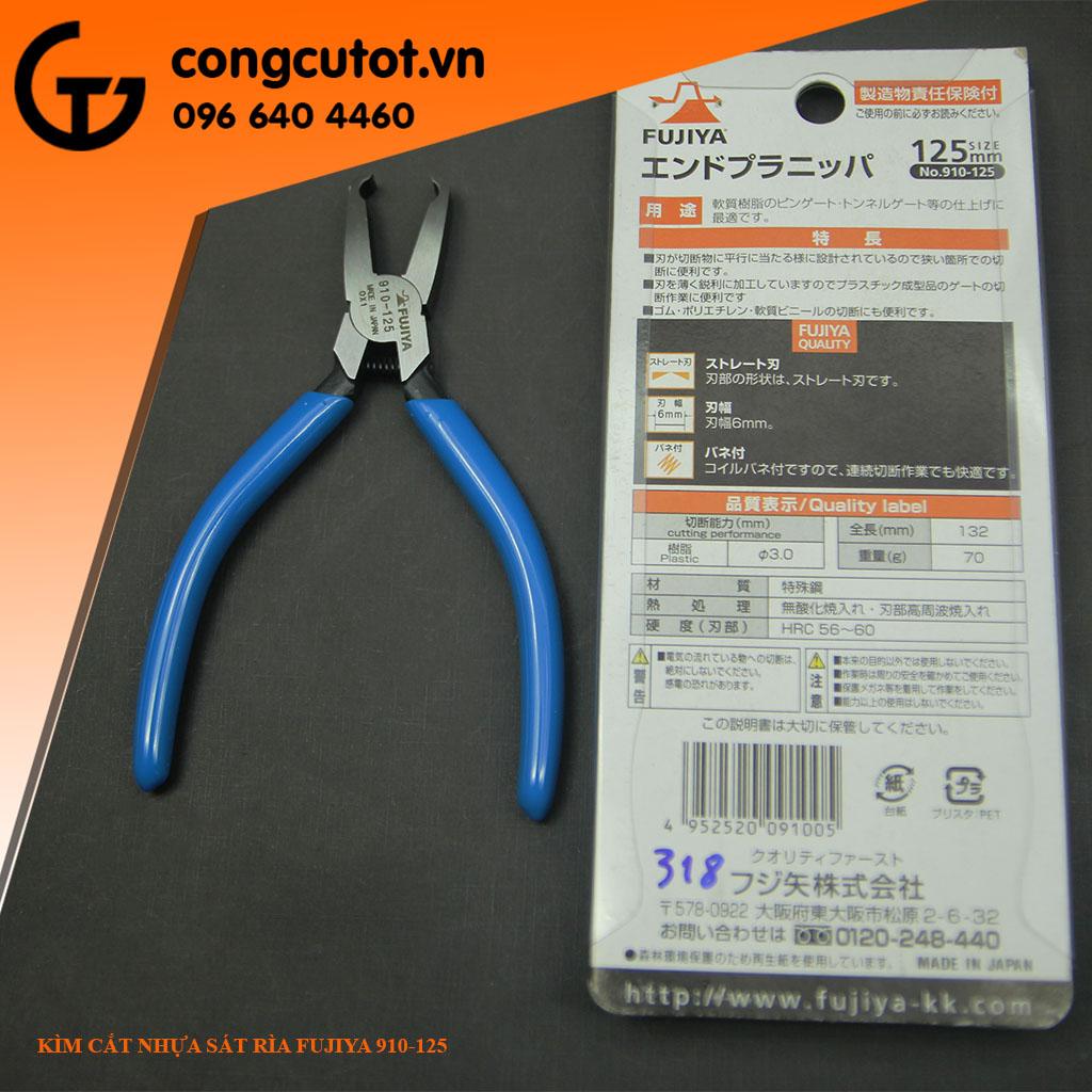 Kìm cắt nhựa sát rìa sản phẩm fujiya 910-125