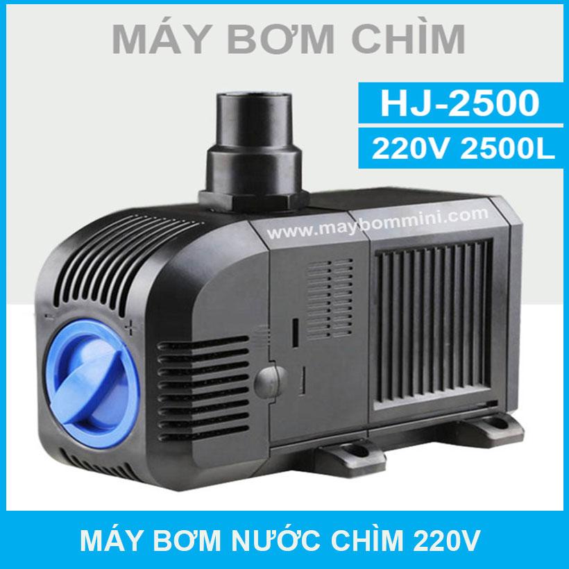 Máy bơm nước chìm hồ cá hòn non bộ nước thải 220V HJ-2500 2500L