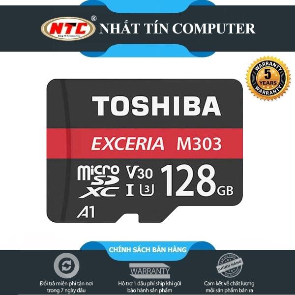 Thẻ nhớ MicroSDXC Toshiba Exceria M303 128GB UHS-I U3 4K V30 A1 R98MB/s W65MB/s (Đen)
