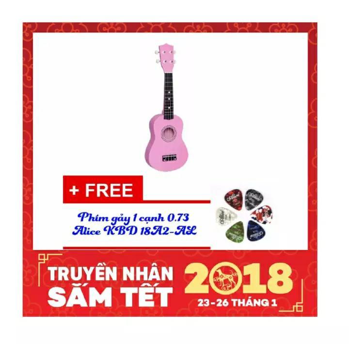 Ukulele soprano+ Tặng Phím gảy 1 cạnh 0.73 Alice KBD 18A2-AL