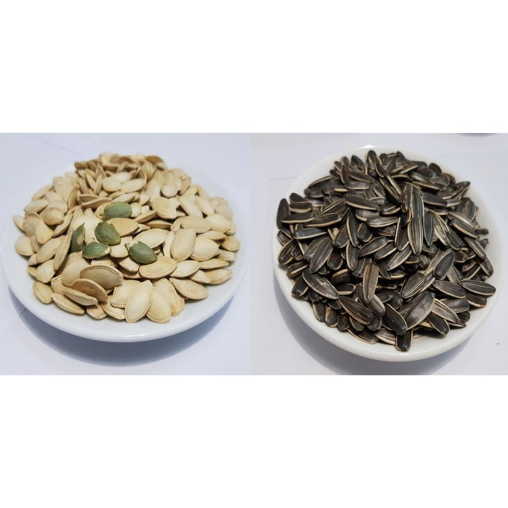 Combo 500g hạt bí và 500g hạt hướng dương