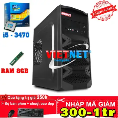 [HCM]Máy tính Intel core i5 3470 RAM DDR3 Bus 1600 8GB HDD 500GB công suất 300W - 600W case Emaster bền đẹp