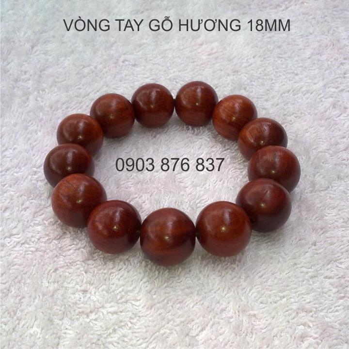 Vòng đeo tay gỗ giáng hương 18mm