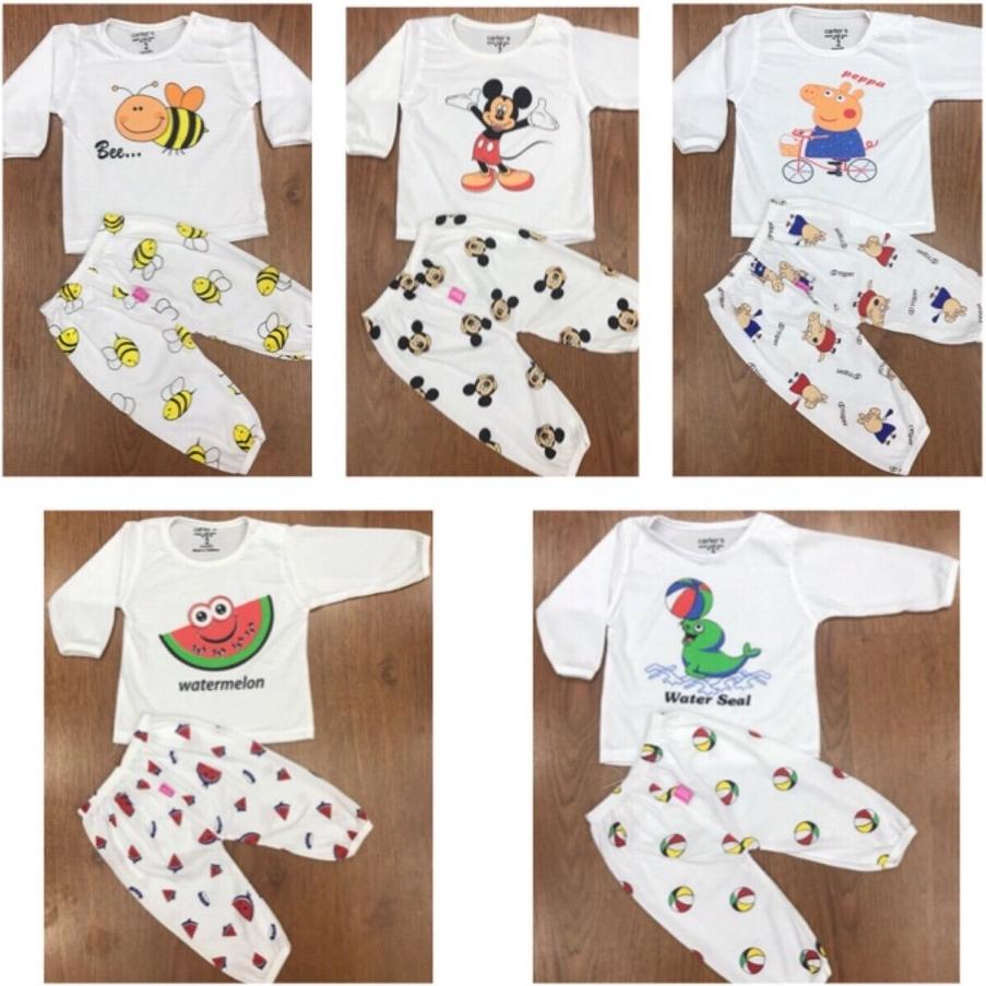 Set 5 bộ dài bé trai/gái 4-14kg
