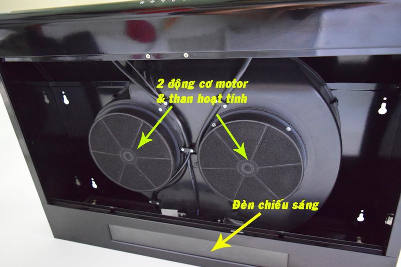 Cặp hộp than hoạt tính sử dụng cho máy hút khói khử mùi CIVINA CV-700