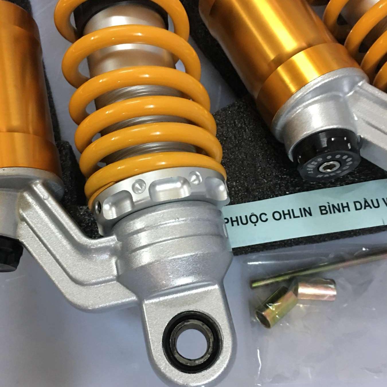 Phuộc sau ohline w có bình dầu .
