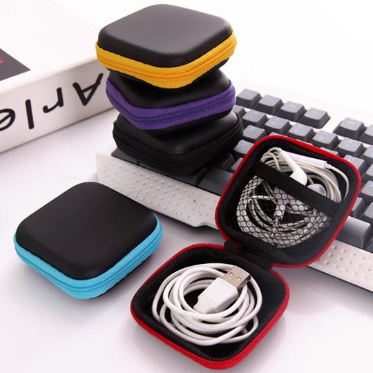 Hộp đựng tai nghe phụ kiện điện thoại trơn ( loại lớn to 12x8/ loại nhỏ 8x8 )