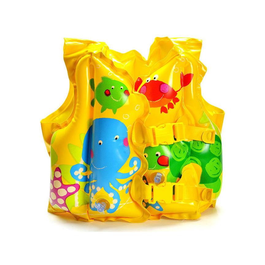 PHAO BƠI CHO BÉ, ÁO PHAO BƠI TRẺ EM lNTEX 59661 IN HÌNH THÚ NGỘ NGHĨNH