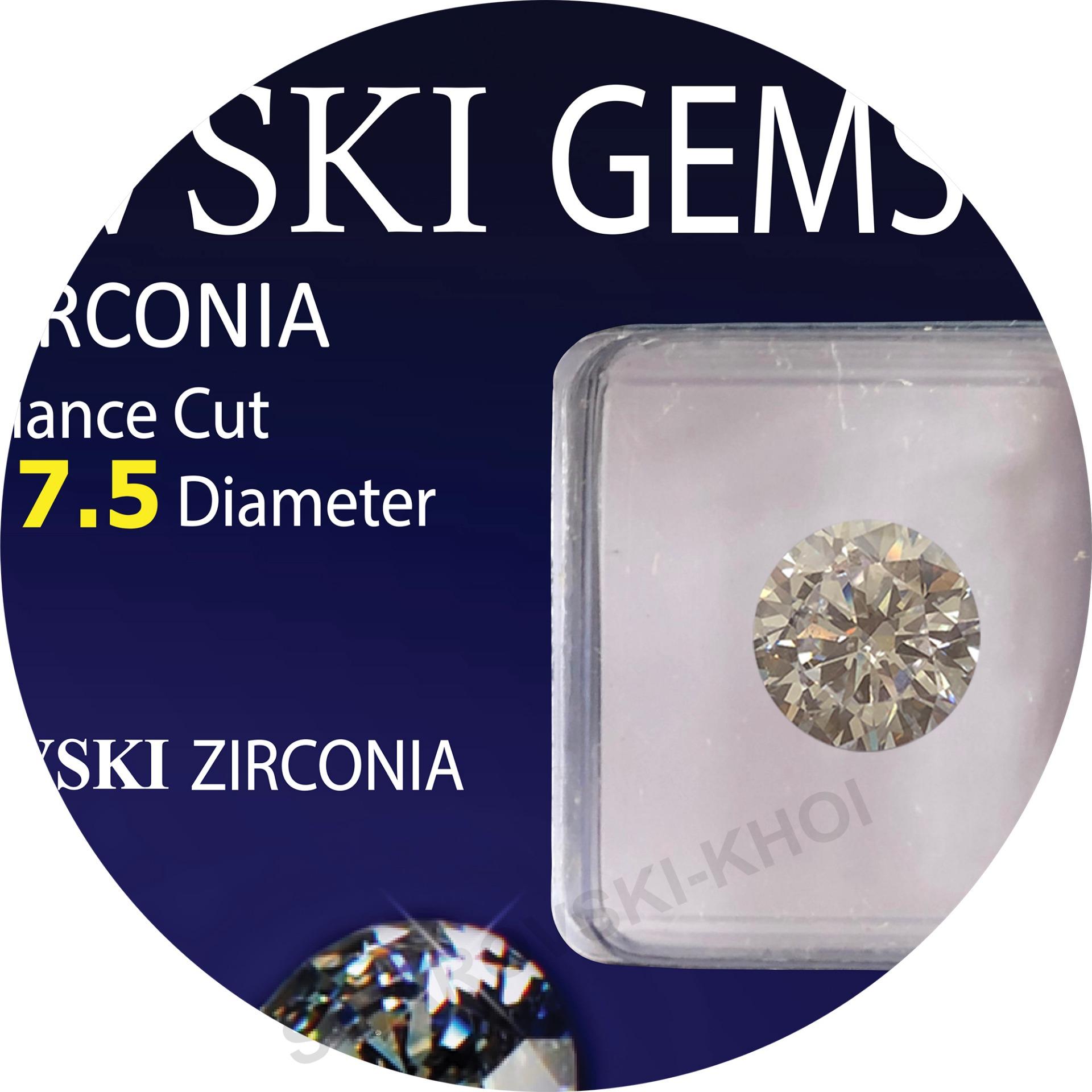 Kim Cuong Nhan Tao Swarovski 7.5mm