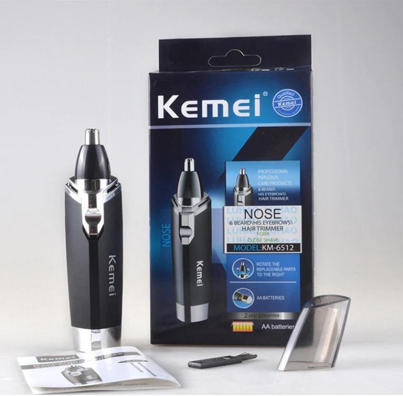 Máy tỉa lông mũi dùng pin tiện lợi Kemei KM-6512 (Hàng nhập khẩu ) cao cấp