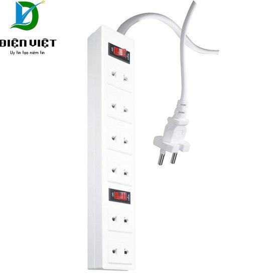 Ổ cắm 6 lỗ 2 chấu 2 mét DQ001A-01 Điện Quang - Shop uy tín và chất lượng