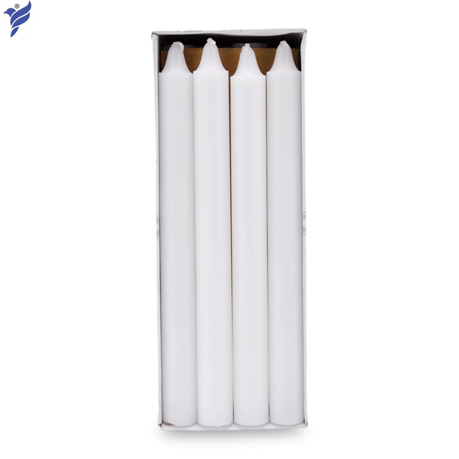 Hộp 12 cây nến thơm thẳng Quang Minh Candle FTRAMART NQM0031 25cm (Trắng)