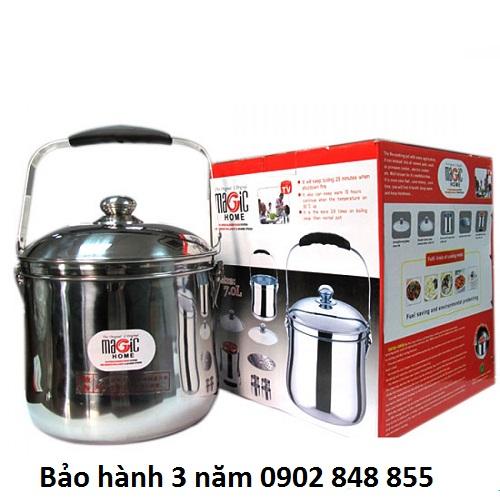 Nồi ủ đa năng magic home 7l tặng kèm vỉ hấp - Bảo hành 3 năm