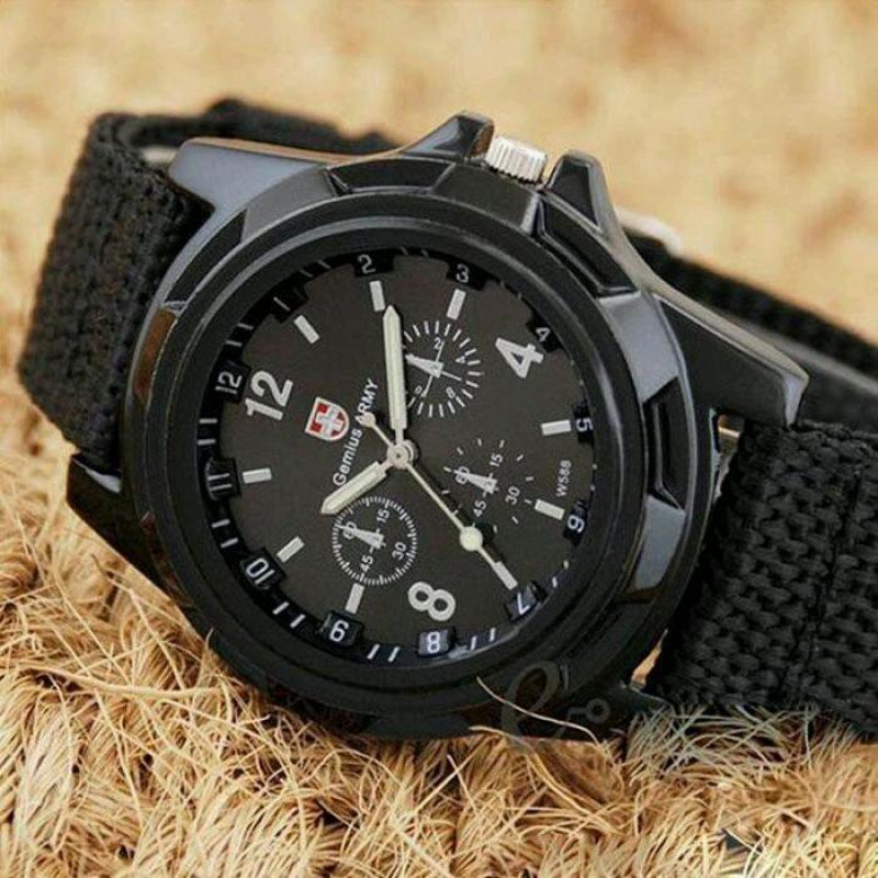 Đồng hồ lính-đồng hồ quân đội, chống nước tốt (đen)