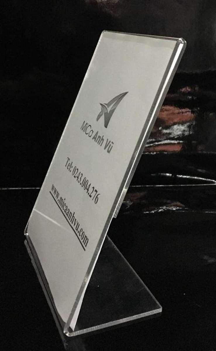 Combo 5 Kệ Menu Mica A5 Chữ L (Dọc)