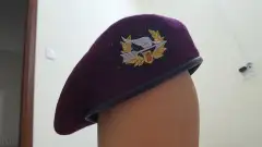 Mũ nồi quân đội nón beret biệt động quân đỏ nâu BS911
