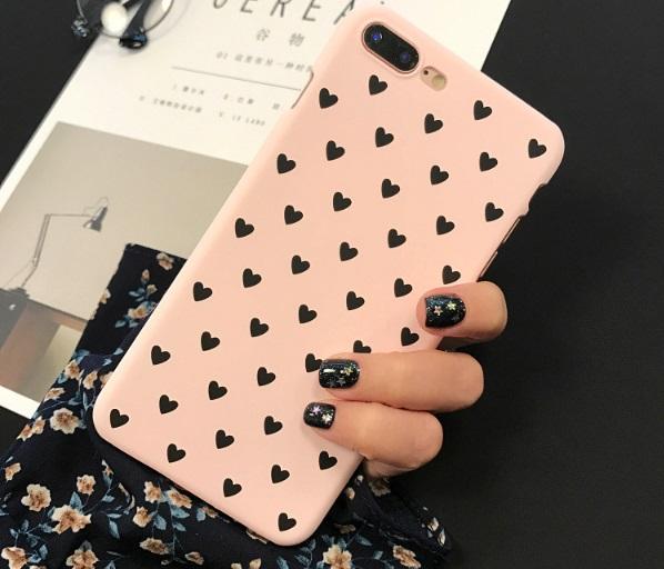 Ốp lưng iPhone 7 / iPhone 8 Tim nhỏ đẹp You and Me phong cách Hàn Quốc