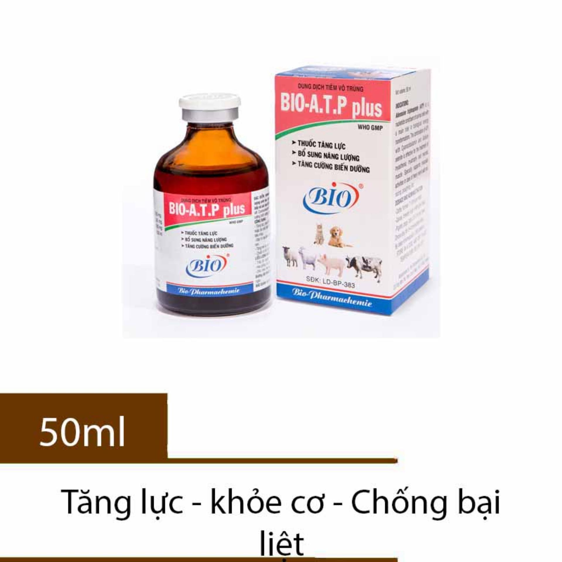[HCM]Thuốc tiêm bổ cơ hồi phục cơ khớp cho chó mèo - Bio ATP Plus 50ml