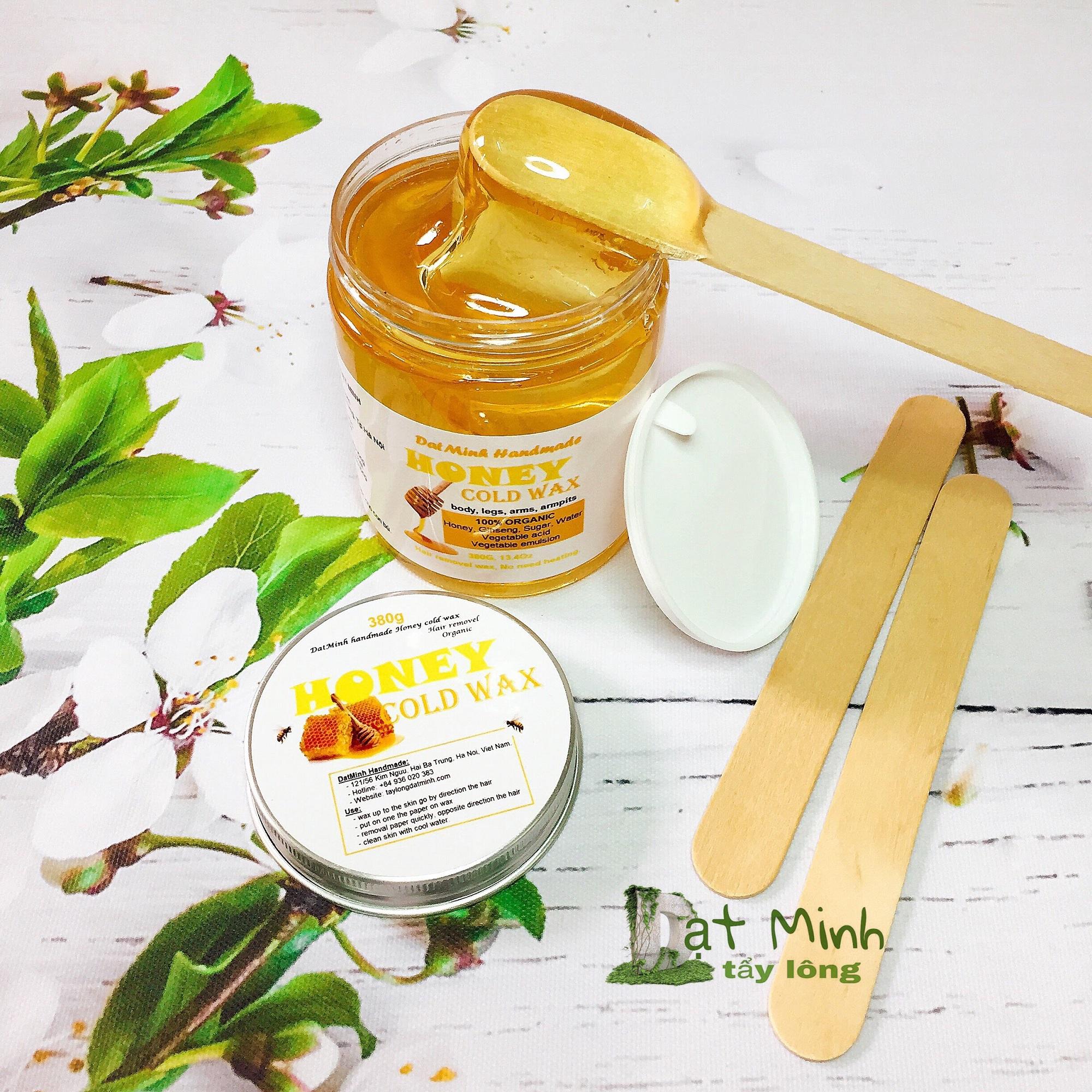 Sáp wax lạnh tẩy lông ĐạtMinh handmade honey cold wax 380G