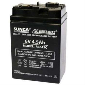 Ắc quy sunca cho quạt sạc và đèn sạc 6v 4.5ah