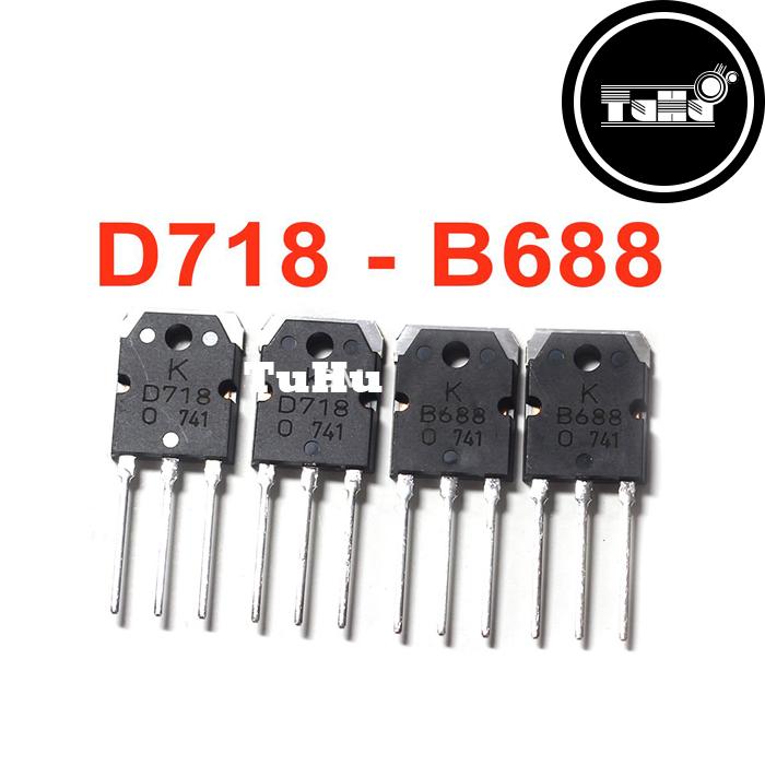 Combo 4 con transistor d718 và b688 linh kiện điện tử