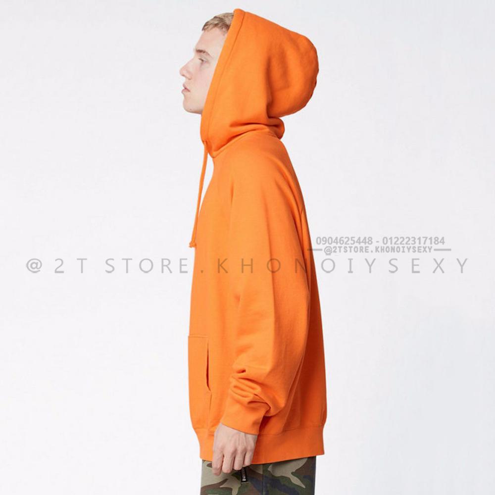 2T STORE ÁO KHOÁC HOODIE NỈ CÓ NÓN TRƠN MÀU CAM2TAKN08001-11.jpg