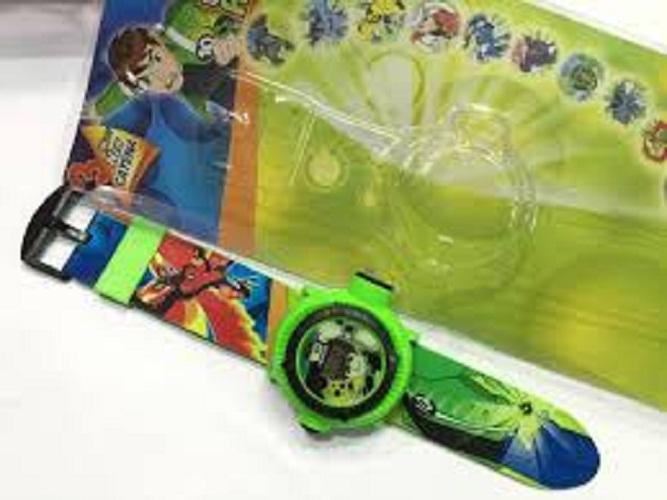 Bộ đồ chơi đồng hồ ben ten dùng pin chiếu hình , do choi dong ho chieu hinh dung pin