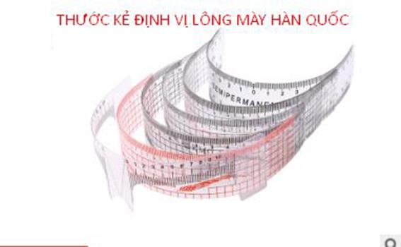 Thước nhựa cong chữ M định hình phun xăm thẩm mỹ