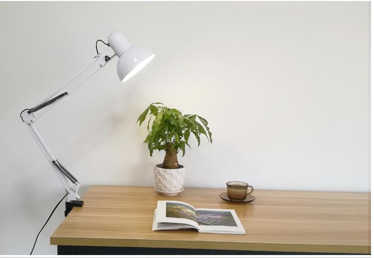 ĐÈN KẸP BÀN PIXAR MÀU TRẮNG (TẶNG BÓNG LED CHỐNG CẬN)