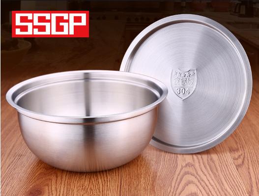 Thau inox có nắp inox 304 - ssgp - 24x10cm 744g