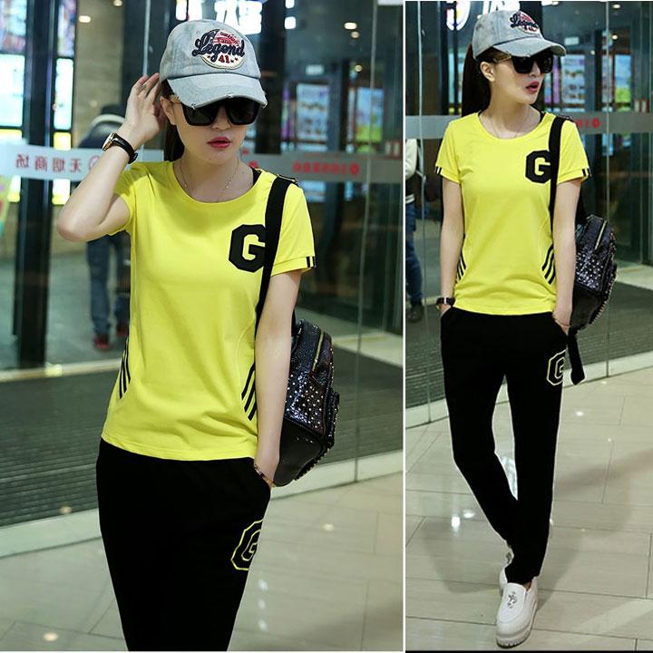 Bộ đồ thể thao nữ chữ g tt64