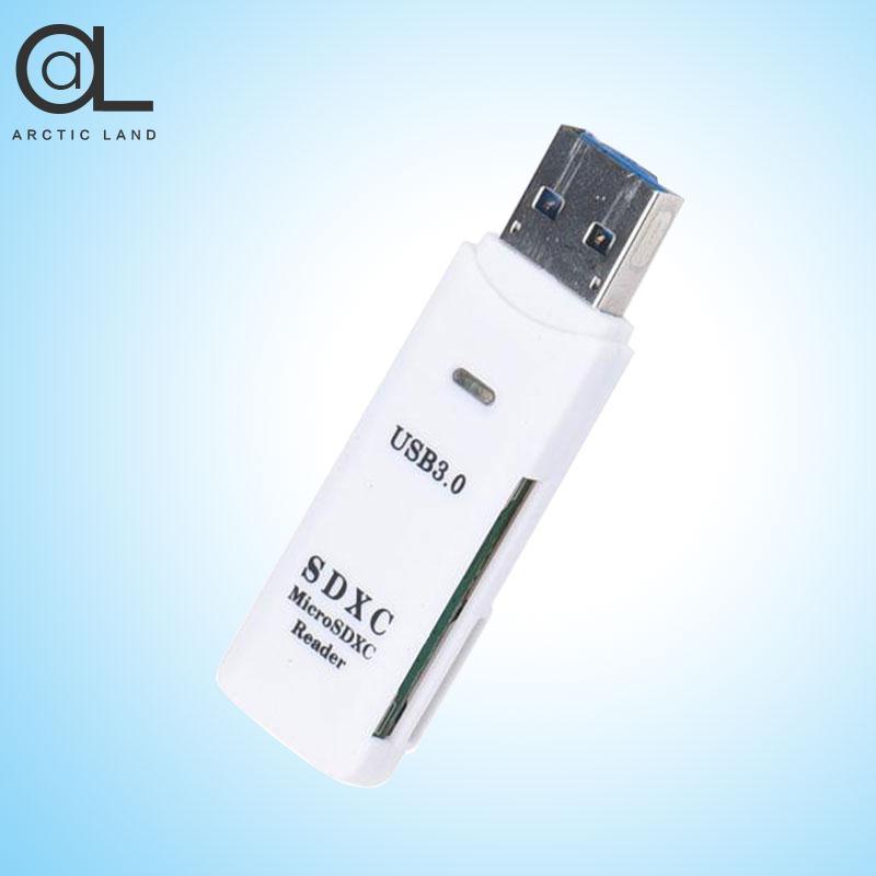 Bảng giá 2 In 1 USB 3.0 SD Micro SD SDXC TF T-FLASH Multi Memory Card Reader White Phong Vũ