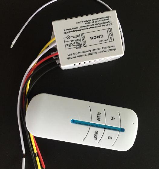 Công tắc điều khiển từ xa RF 2 cổng tần số 315Mhz xuyên tường