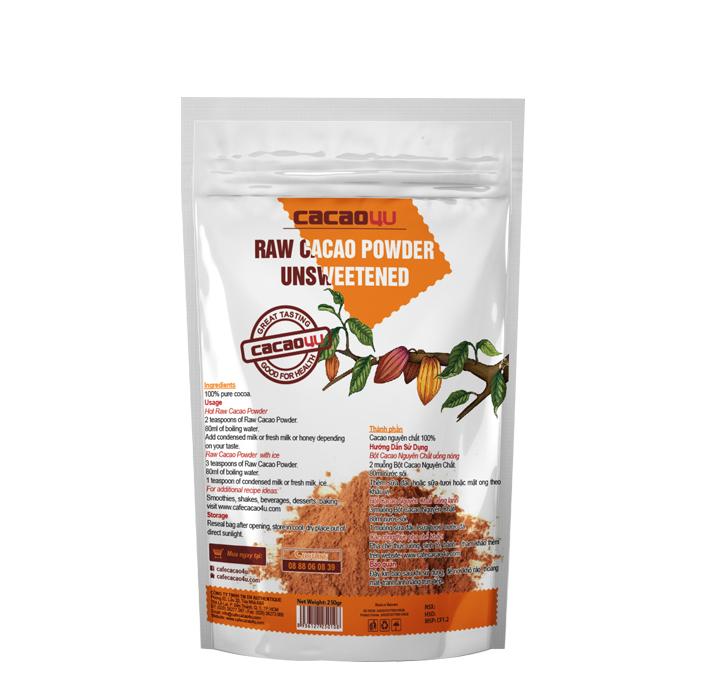 SƯU TẦM MÃ GIẢM GIÁ Bột Cacao nguyên chất Authentique - Túi 500g - Không