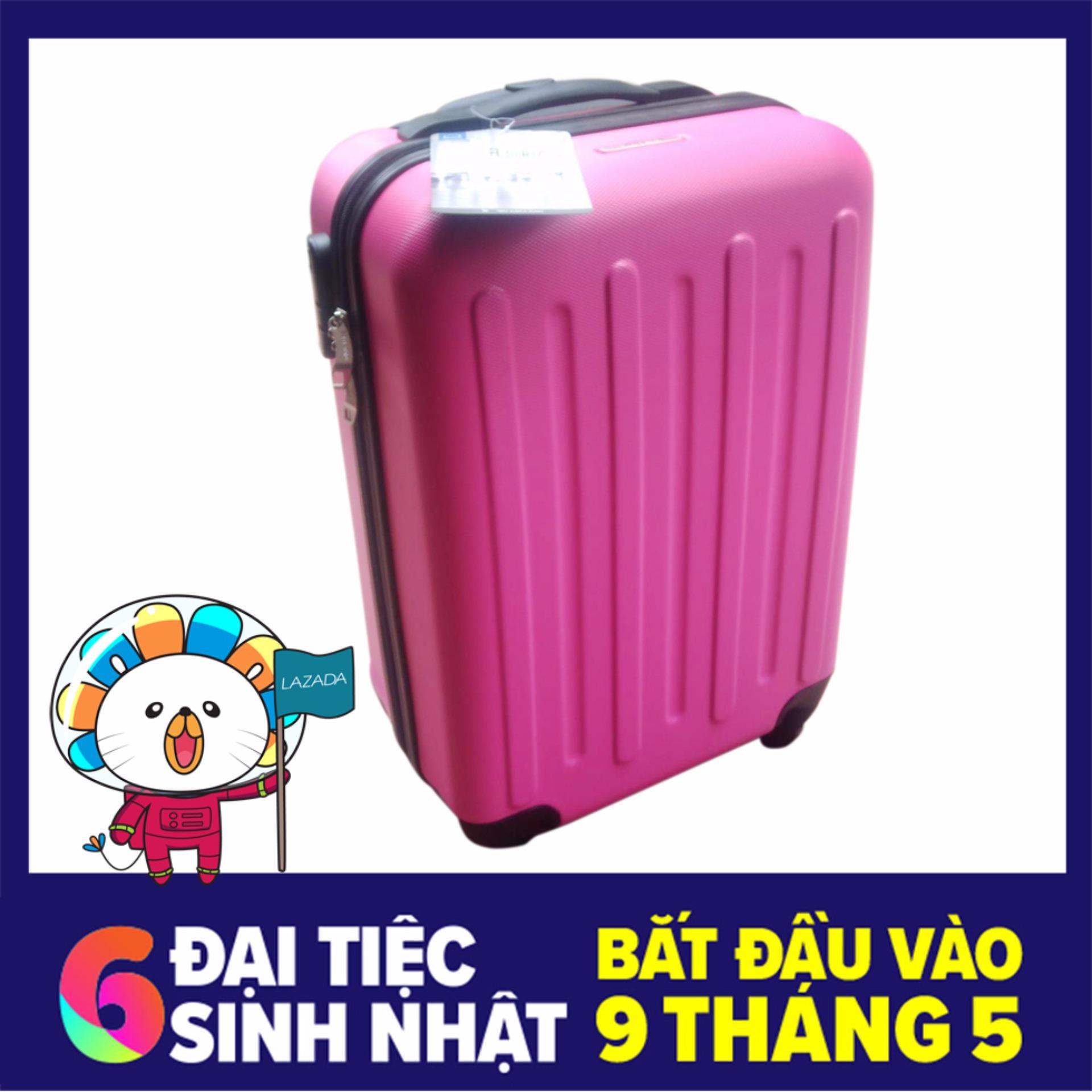 Vali du lịch xách tay có khóa số lock&lock travel zone ltz615pkss 20inch - màu hồng