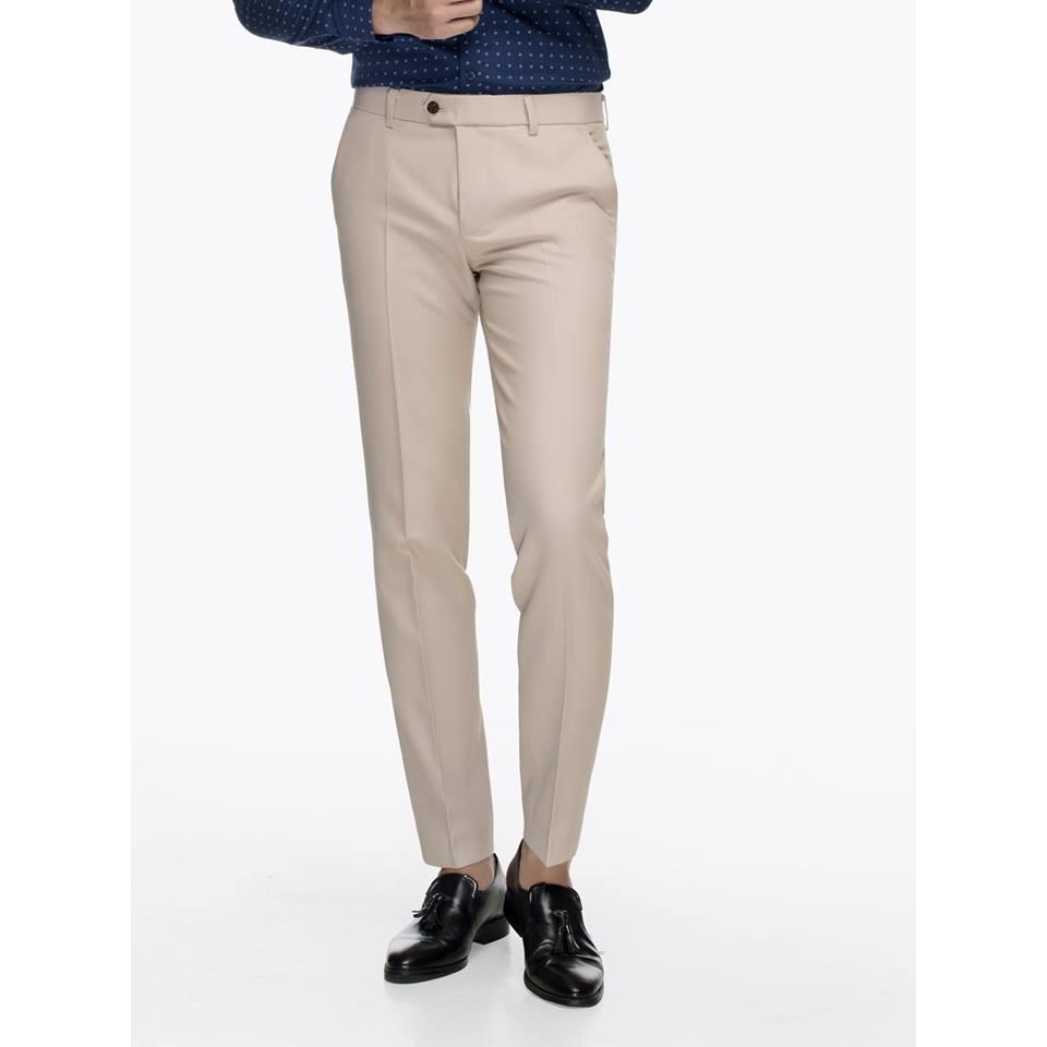 Quần Âu nam màu Be, Quần Tây nam dáng côn đẹp loại tốt