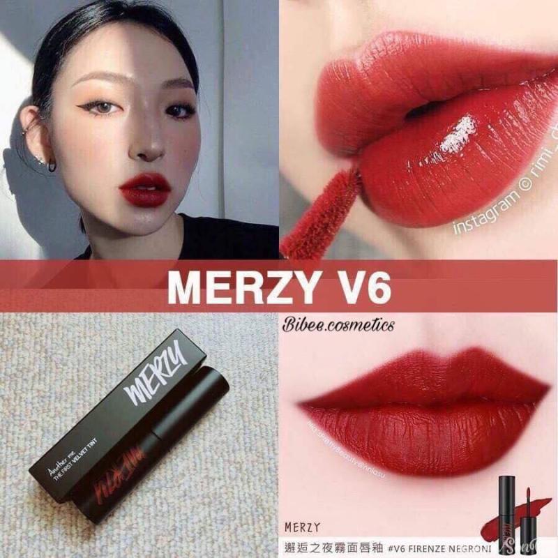 Son Kem Merzy The First Velvet Tint #V6 Another me đỏ gạch cực đẹp