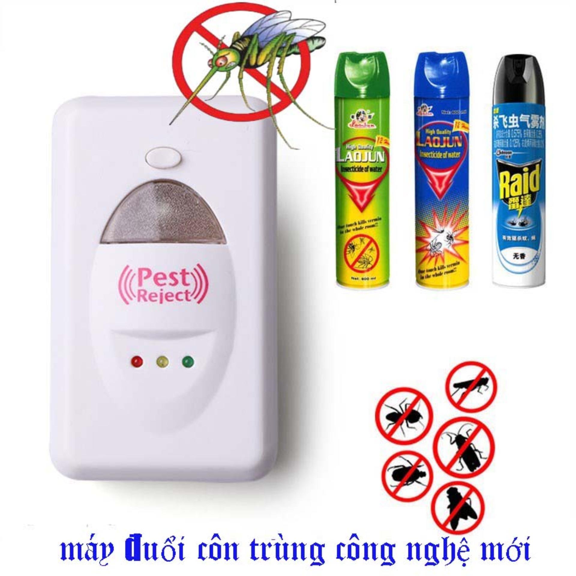 May Duoi muỗi.Máy Đuổi Côn Trùng Pest Reject Công ngệ mới Sử Dụng Sóng Siêu Âm Có Thể Đuổi Muỗi+Gián+Chuột+Ruồi.An Toàn Dễ Sd.Bh 1 Năm 1 Đổi 1.Sale 50% Mẫu 176