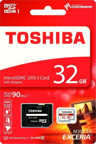 Thẻ nhớ MicroSDHC Toshiba Exceria M302-EA U3 32GB 90MB/s