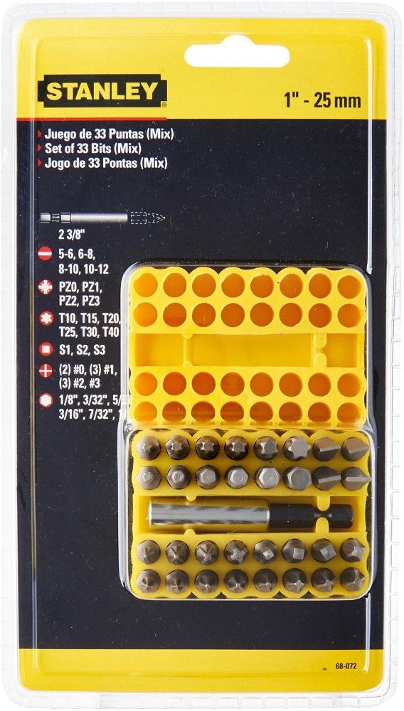 33 chi tiết bộ đầu vít stanley 68-072