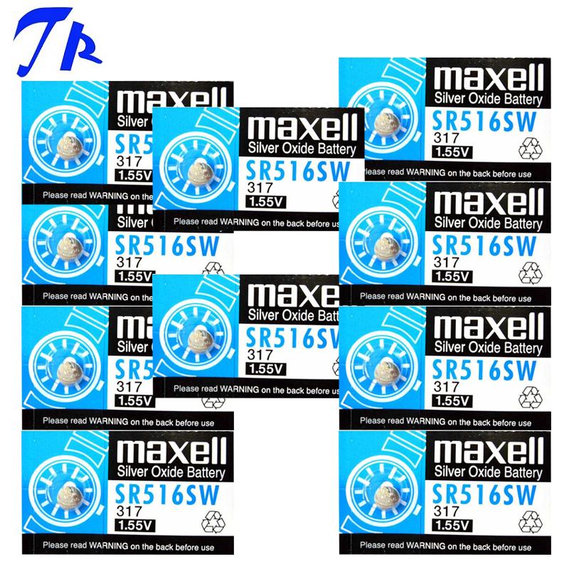 10 viên pin maxell sr516sw pin đồng hồ 317