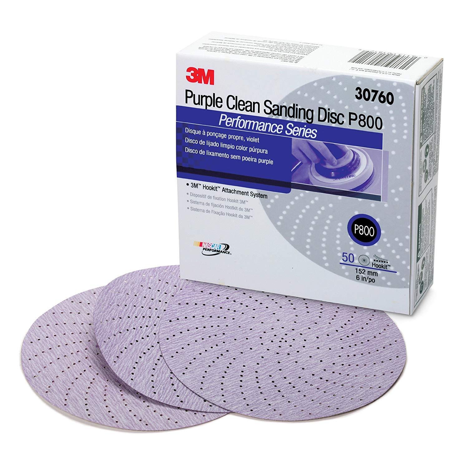 Giấy nhám tím 6in nhiều lỗ 3m 334u 50 tờ/hộp