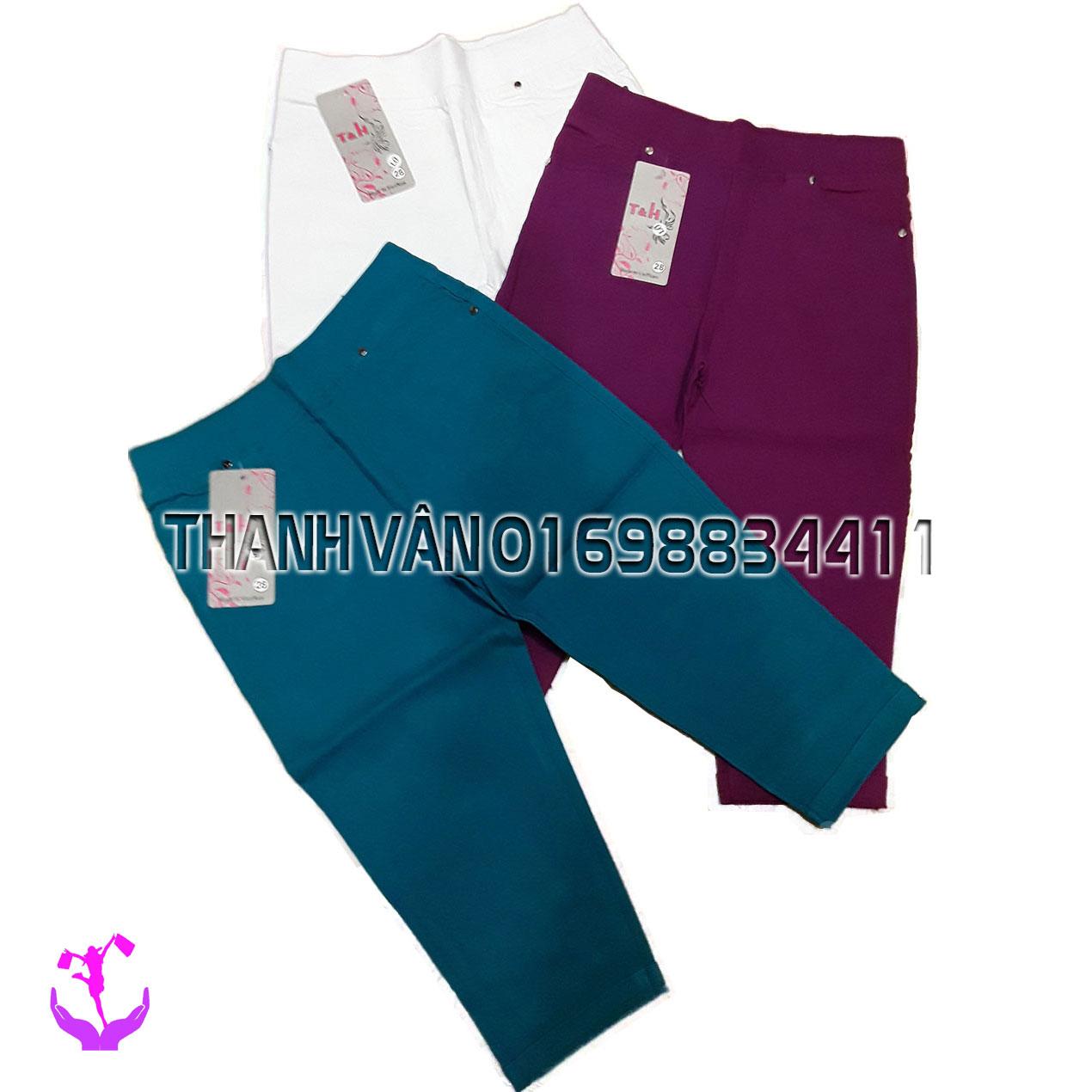 Quần lửng nữ vải kaki thun