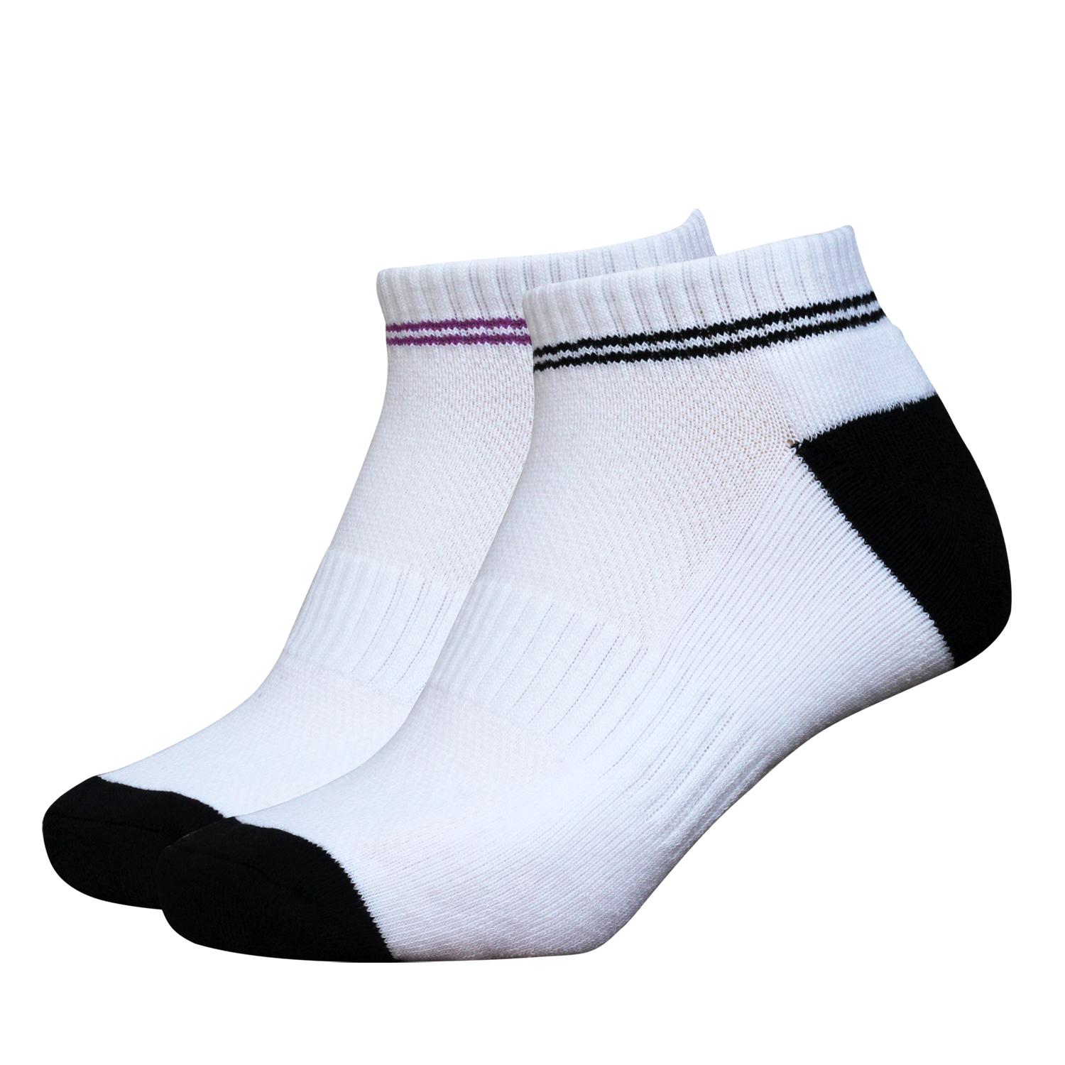 Combo 2 đôi vớ nữ thể thao Cotton màu trắng DonaKein
