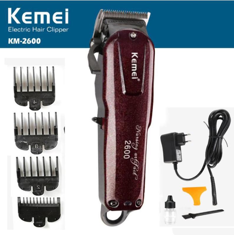 Tông đơ cắt tóc không dây chuyên nghiệp Kemei KM-2600 NEW 2018 nhập khẩu