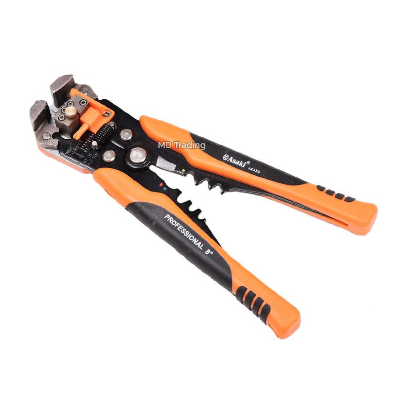 Kìm tuốt dây điện tự động asaki ak-0339