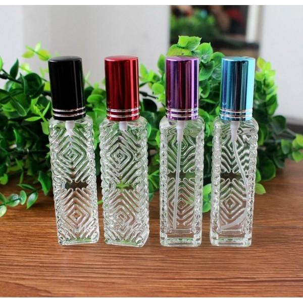 50 Vỏ chiết nước hoa 12ml gân thủy tinh dày chống vỡ