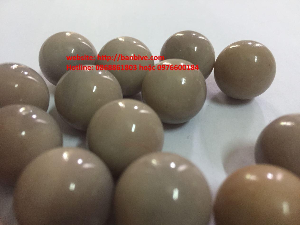 Bi ve - bộ 20 viên bi trắng đục vàng cam